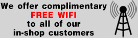 Free wifi to all of our in-shop auto glass replacement customers